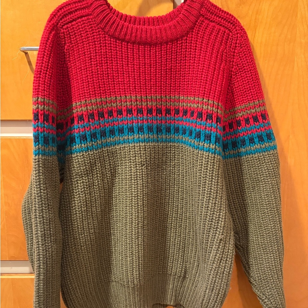 Vintage Gap Striped Wool Knit Sweater Men’s Medium